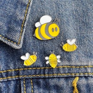 Set of 4 bumble bee pins